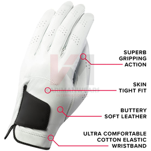 Guantes de Golf de Diseño Personalizado, Logotipo Personalizado OEM, Cuero Cabretta Profesional, Sensación Suave, Transpirables, Equipo de Entrenamiento de Golf, Directo de Fábrica - Product Image 4