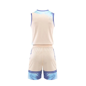 Conjunto de Camiseta de Baloncesto Sublimada Personalizada, Camiseta sin Mangas para Hombre con Pantalones Cortos, Ajuste Regular, Transpirable, para Todas las Temporadas, Ropa Deportiva para Adultos - Product Image 3