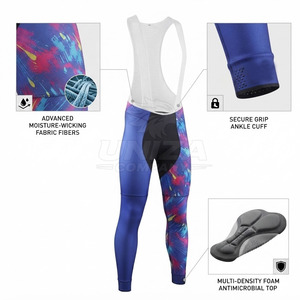 Cuissardes de cyclisme d'hiver personnalisables pour hommes, rembourrées, courtes, anti-humidité, pour le vélo de route, les sports et les activités de plein air, pour adultes - Product Image 3