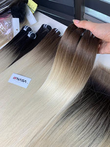 Venta al por mayor 100g 24 pulgadas HD encaje virgen extensiones de cabello humano de alta calidad colores marrones vietnamita pelo crudo - Product Image 3