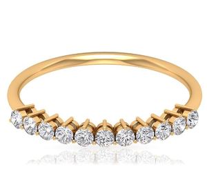 Imperial Jewels Women's 925 Silver Gold Plated Eternity Band Ring Diamond Bezel Setting Freshwater <b>Pearl</b> Luxury Classic <b>Jewelry</b> - Product Image 3