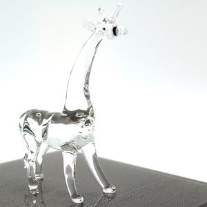 Large Giraffe Sculpture Decor Lampwork Collectible Miniature Hanging Deer Hand Blown Murano Art Glass Wild Animal Figurine Glass - Product Image 3