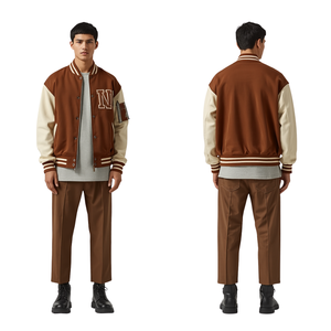 Chaqueta Varsity Premium de Lujo para Hombre, Ropa de Invierno Gruesa - Product Image 3