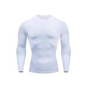 Custom Adult Men's BJJ MMA Rash Guard - Breathable Full-Sleeve Spandex/Polyester Compression Training Shirt - Product Image 5