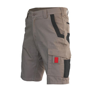 Pantalones Cortos Cargo de Lona Resistentes para Hombre, Transpirables, de Secado Rápido, Ecológicos, de Cintura Alta, con Cierre de Cordón, para Trabajo al Aire Libre - Product Image 1