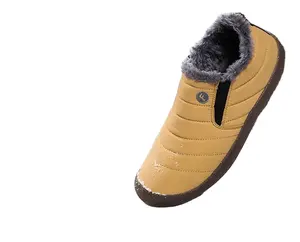 Мужские и женские зимние ботинки, однотонные зимние ботинки с плюшевой подкладкой, нескользящая подошва, сохраняющие тепло, водонепроницаемые лыжные ботинки, бесплатная доставка