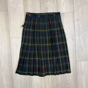 Falda Kilt Escocesa Verde de Lana para Mujer, Talla 30, Diseño Moderno Tartan con Hebillas de Cuero 2026 - Product Image 1