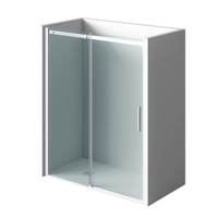 Vente en gros Cabine de douche simple pour salle de bain Porte coulissante droite Salle de douche en verre trempé