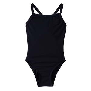 Maillot de bain éco-responsable pour femme, design minimaliste chic, tissu Spandex/Nylon, coupe confortable, bas échancré, séchage rapide, devant. - Product Image 1