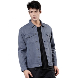 Hot Sale Premium Quality Winter Season Washed Knitted Plus Size Denim Jackets Custom Design Eco-Friendly Casual <b>Soft</b> <b>Jeans</b> Men - Product Image 2