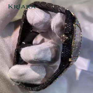 Reloj de Pulsera de Acero Inoxidable de Alta Calidad con Moissanita, Elegante y Resistente al Agua, con Diamantes Genuinos para Uso Diario - Product Image 3