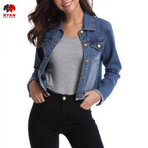 Veste en jean personnalisée Ryan Pro Gear pour femmes, tissu respirant et confortable avec poche à logo personnalisé. - Product Image 5