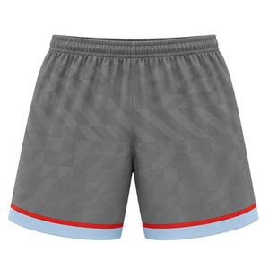 Gray <b>Red</b> Sublimation Lacrosse Shorts Men's Sports Uniform Bottoms Athletic Training Pants Game Wear Outdoor Performance Clothing - Product Image 2