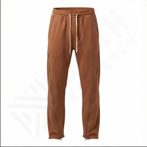 กางเกงวอร์มขาบานสำหรับผู้ชายกางเกงวิ่งแบบรูดและเย็บแบบไม่มีซิปสำหรับผู้ชายกางเกงขาบานสำหรับฤดูหนาว - Product Image 2