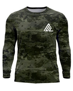 Chemise de pêche à manches longues avec capuche et masque facial, 100% polyester, respirante, anti-UV, séchage rapide, UPF 50, antibactérienne, unisexe, pour la pêche en plein air - Product Image 2