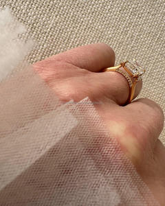 IGI/GIA Lab Grown Cut Diamond Vintage 14k jaune mariage/bague de fiançailles unisexe or blanc fin pour anniversaire fête-digne - Product Image 3