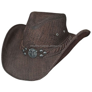 Nuevo sombrero de cuero genuino personalizado hecho a mano Real para hombres y mujeres, ropa occidental moderna, sombrero de vaquero, sombreros de cuero de vaca con estilo - Product Image 2
