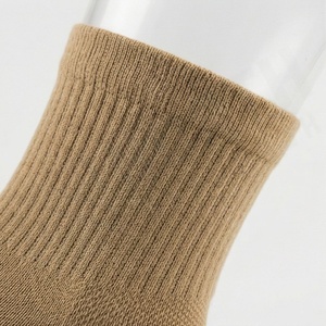 Crew <b>Socks</b> Solid Color Knitted Cotton Breathable Daily Wear Adults Spring Season Standard Thickness - Product Image 4