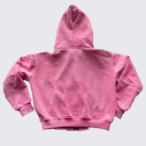 Fabricantes de Sudaderas con Capucha Personalizadas, Diseño Holgado, Estampado de Letras, Patrón Sólido, 100% Algodón de Alta Calidad, con Cierre - Product Image 4