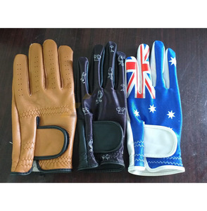 Gants de golf en cuir Cabretta personnalisés avec logo pour hommes/femmes, accessoire de qualité supérieure à fort impact avec grip pour la main gauche pour le sport - Product Image 1