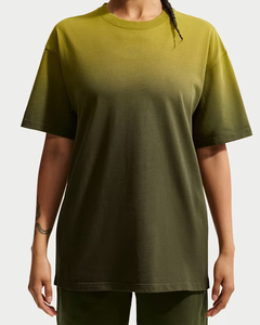 T-shirts décontractés pour hommes, délavés à l'acide, en sergé 100 % polyester écologique, infroissables, imprimés numériquement, respirants, OEM - Product Image 5