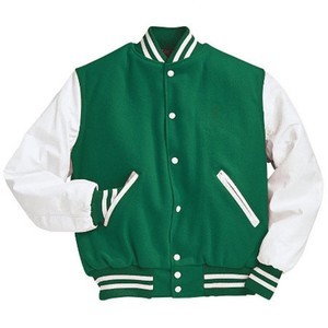 Chenille Embroidered Formal Streetwear Unisex <b>Canvas</b> Breathable Baseball Letterman Varsity <b>Jacket</b> with Front Logo Chicago - Product Image 4