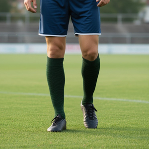 Chaussettes de sport athlétiques confortables et respirantes pour adultes, hommes et femmes, en molleton, hauteur genou, écologiques, avec logo personnalisé - Product Image 4