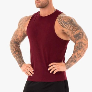 Haute qualité hommes sport débardeur mince coton Sport gilet Fitness Muscle Style imprimé personnalisable hommes débardeur - Product Image 2