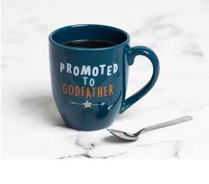 แก้วกาแฟเซรามิกลายพิมพ์ตัวอักษรใหญ่เคลือบเงา ดีไซน์สวย จับถนัดมือ เหมาะเป็นของขวัญ - Product Image 2