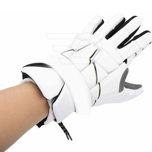Durable Leather Winter Sports Lacrosse <b>Gloves</b> High <b>Grip</b> Padded Protection Breathable Fabric Flexible Fit Training & Match Gear - Product Image 4