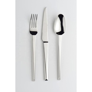 Ensemble de couverts de luxe de haute qualité Design unique en acier inoxydable en laiton couverts modernes pour la maison Restaurant mariage cuillère à café - Product Image 1
