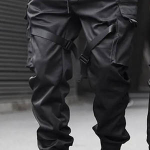 Pantalon cargo décontracté classique pour homme en toile, taille haute, coupe ample, coutures renforcées, design léger - Product Image 4