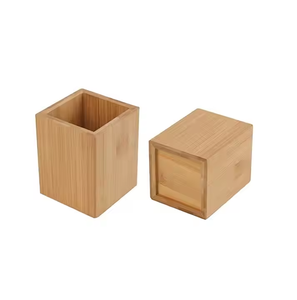 Boîte à stylos en bois, nouveau design pour la maison, l'hôtel, la salle à manger, le bureau, le bureau à domicile, porte-stylos en bois par Crescent Crafts - Product Image 5