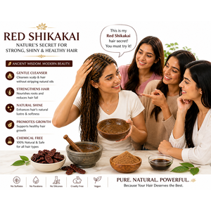 Poudre de capsules de Shikakai pour cuir chevelu gras – Routine de beauté traditionnelle pour des cheveux lisses et soyeux – Produits capillaires multi-usages pour le soin et le coiffage - Product Image 3