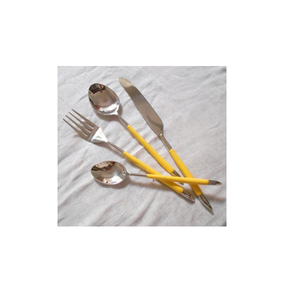 Premium Sustainable 4-Piece Stainless Steel Cutlery Set with Mirror Polish Blade Finish Dishwasher <b>Safe</b> <b>Knife</b> Fork & Spoon - Product Image 4