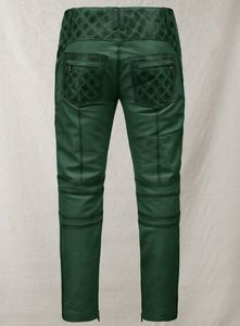 กางเกงหนังสีเขียวไหม้สไตล์เอาท์โลว์ - Product Image 4