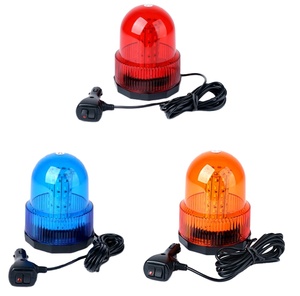 ไฟเตือนสีแดงอำพันน้ำเงิน 60 LED ไฟแฟลช LED สีอำพัน 12V 24V ได้รับมาตรฐาน E-mark ไฟสัญญาณแม่เหล็กแบบกระพริบ - Product Image 1