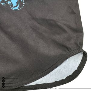 MAWRA MMA Shorts Men Blue Black Sublimation Print Quick Dry Polyester Gym Training Running Workout Mma Gym Shorts For Unisex - Product Image 5