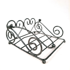 Porta pañuelos metálico con base de madera, organizador para mesa de cocina, porta servilletas metálico promocional personalizado - Product Image 6