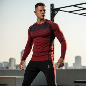 Traje Deportivo de Compresión de Nuevo Diseño 2026, Ropa de Gimnasio Ajustada, Ropa Interior Térmica, Traje Deportivo para Hombre para Fisicoculturismo y Entrenamiento Físico - Product Image 6