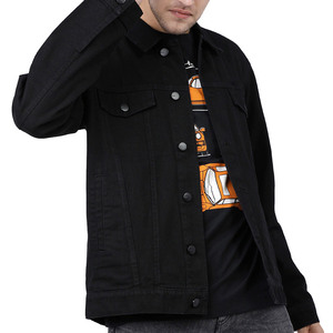 Chaqueta de invierno para hombre hecha de algodón con logotipo personalizado al por mayor, transpirable, para uso en exteriores, chaqueta de mezclilla para hombre para venta en línea. - Product Image 1