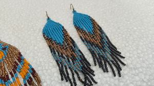Pendientes de Cuentas de Vidrio Hechos a Mano, Pendientes Colgantes Florales Bohemios para Mujer, Joyería Artesanal, Accesorios de Moda al por Mayor - Product Image 4