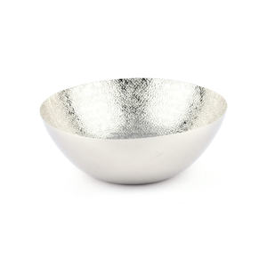 Juego de 3 cuencos redondos de aluminio texturizados y Meena Art Work Fruits Basket, vajilla de Metal multiusos para almacenamiento de cocina - Product Image 2