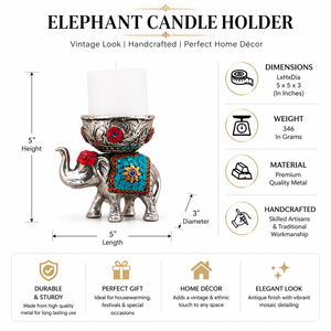 <b>Elephant</b> Bowl Candle Holder Aluminium Decorative Bowl Stand Ethnic Home Decor <b>Gift</b> Wholesale - Product Image 5