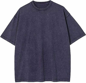 Wholesale 100% Cotton Blank Oversized <b>Tshirt</b> 230g Heavy Weight Custom 3d Logo Men Puff Acid Wash T Shirt Oversized Plane t Shirt - Product Image 1