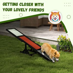 Altalena per Cani in Legno Nero, Attrezzatura per Addestramento Ecologica e Impermeabile, Stile Semplice per Esercizio e Allenamento - Product Image 6