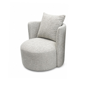 Fauteuil de salon moderne Omerta |   Fauteuil pivotant au design rond |   Fauteuils design, excellents pour le design - Product Image 1