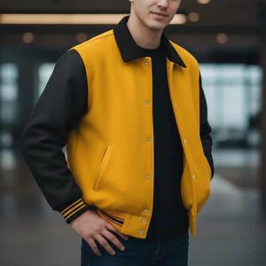 OEM Custom Design Varsity <b>Jacket</b> Best Selling Latest Design Varsity <b>Jacket</b> <b>Men</b> Clothing Fashion Varsity <b>Jacket</b> - Product Image 5