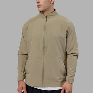 Chaqueta Deportiva Ligera para Hombre, de Nailon y Elastano, con Bolsillo con Cierre, Logotipo Personalizado, Secado Rápido, Transpirable, Resistente al Viento, para Primavera - Product Image 1