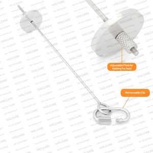 Porte-fruits en acier inoxydable pour oiseaux, brochet pour mangeoire suspendue pour cage à perroquet, bâton d'alimentation pour animaux de compagnie, accessoire d'alimentation Vaslcare - Product Image 3